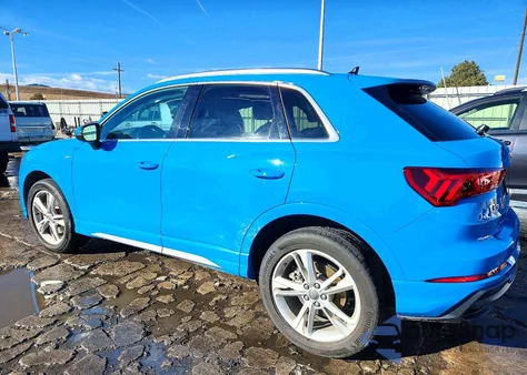 2020 Audi Q3 Premium Plus S-Line z USA, uszkodzony, nr VIN WA1EECF34L1043114